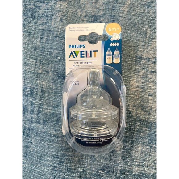 New! Sealed! Philips Avent 2 Fast Flow Anti Colic Nipples - Picture 1 of 4